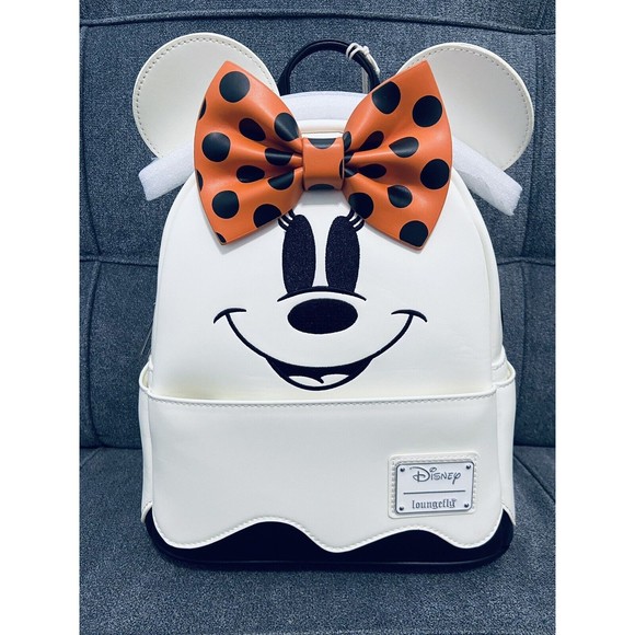 Loungefly Disney Ghost Minnie Glow In The Dark Backpack & Wallet Set N… - Picture 3 of 16